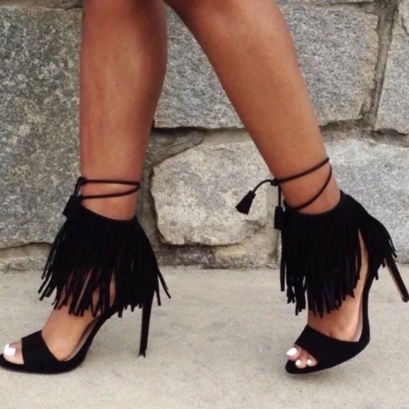 Zara Shoes - Zara fringe heels EUC